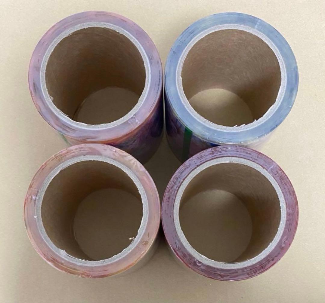 海外 OPPテープ 4個 O1004 韓国作家 デザインテープ 人物 女の子