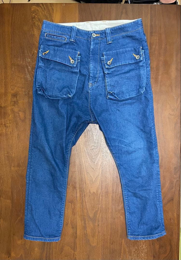 よし　natal Design G55 サルエルフラップデニム32