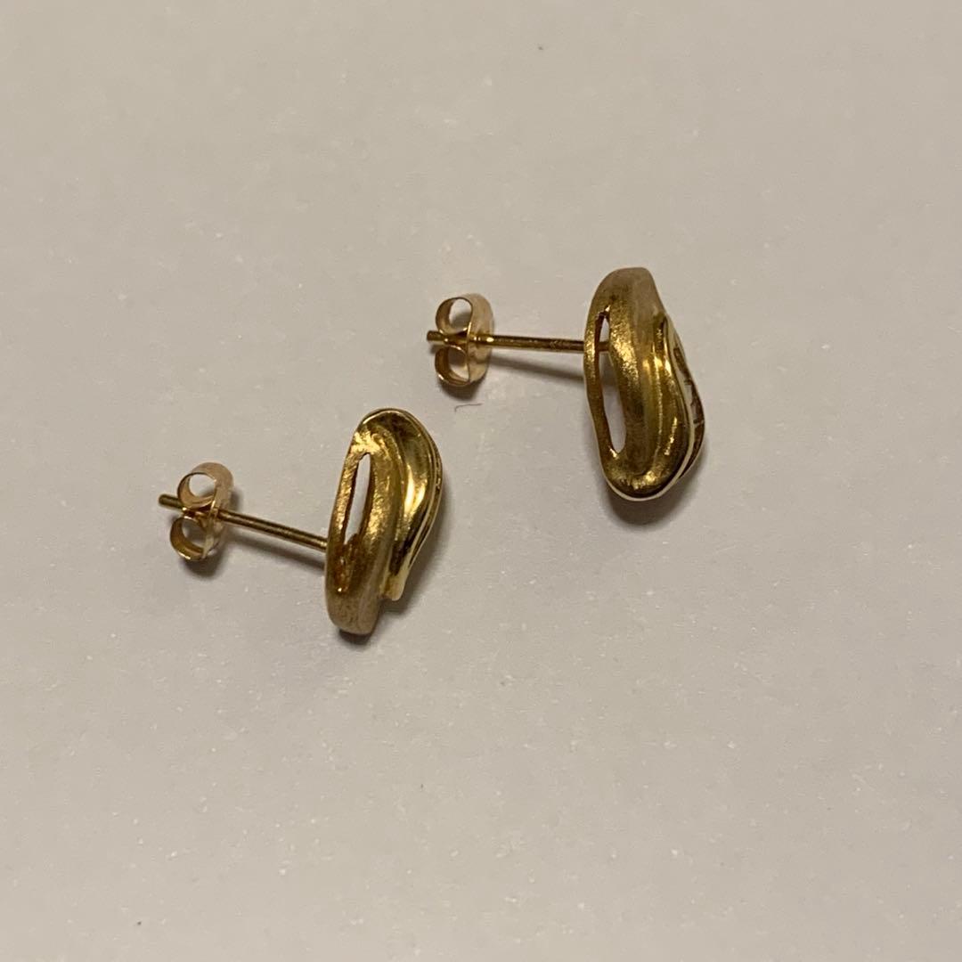 18金 K18（750） ダイヤモンド 0.15ct ピアス＆キャッチ