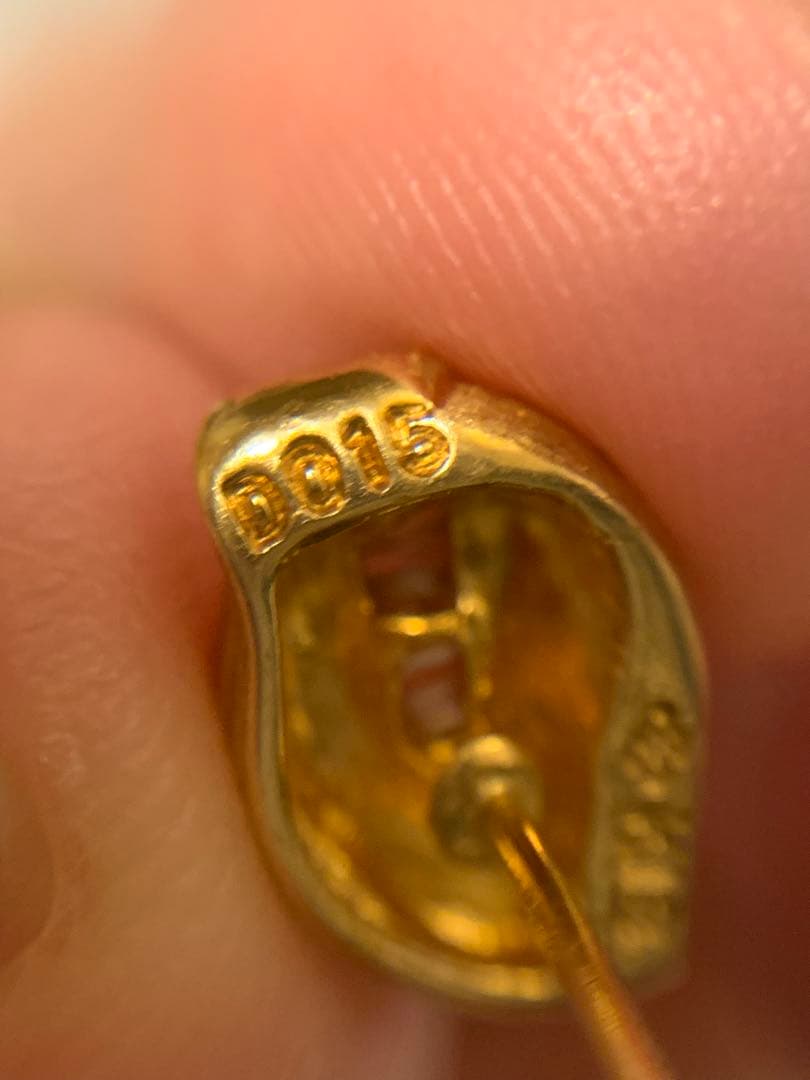 18金 K18（750） ダイヤモンド 0.15ct ピアス＆キャッチ