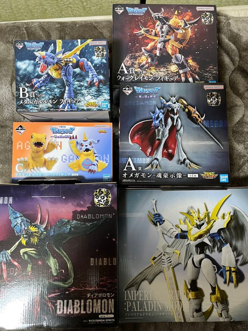 デジモン一番くじ　フィギュア6種セット