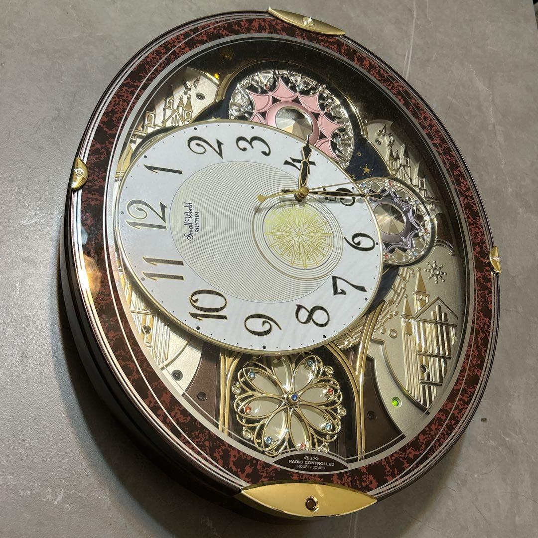 値下げ中(´˘`＊)装飾的なオーバル型掛時計 壁掛け時計 からくり時計