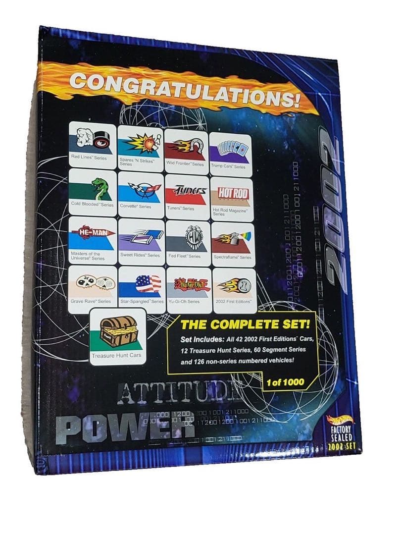 遊戯王　レア 2002全種類コンプリートBOXホットウィール　トレジャーハント