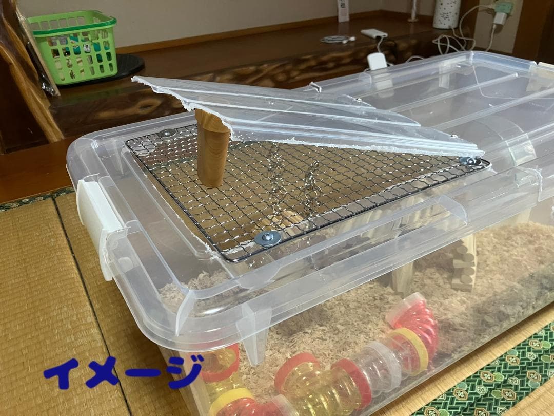 ②【お得2個セット】広い大きい快適なハムスター　ケージ　ゲージ【DIY】給水器付