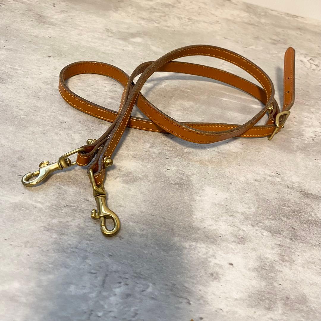 【極美品】ドゥーニー&バーク ショルダーバッグ ポシェット ビッグロゴ レザー