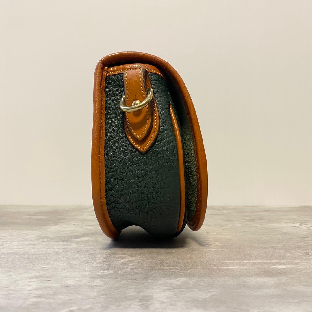 【極美品】ドゥーニー&バーク ショルダーバッグ ポシェット ビッグロゴ レザー