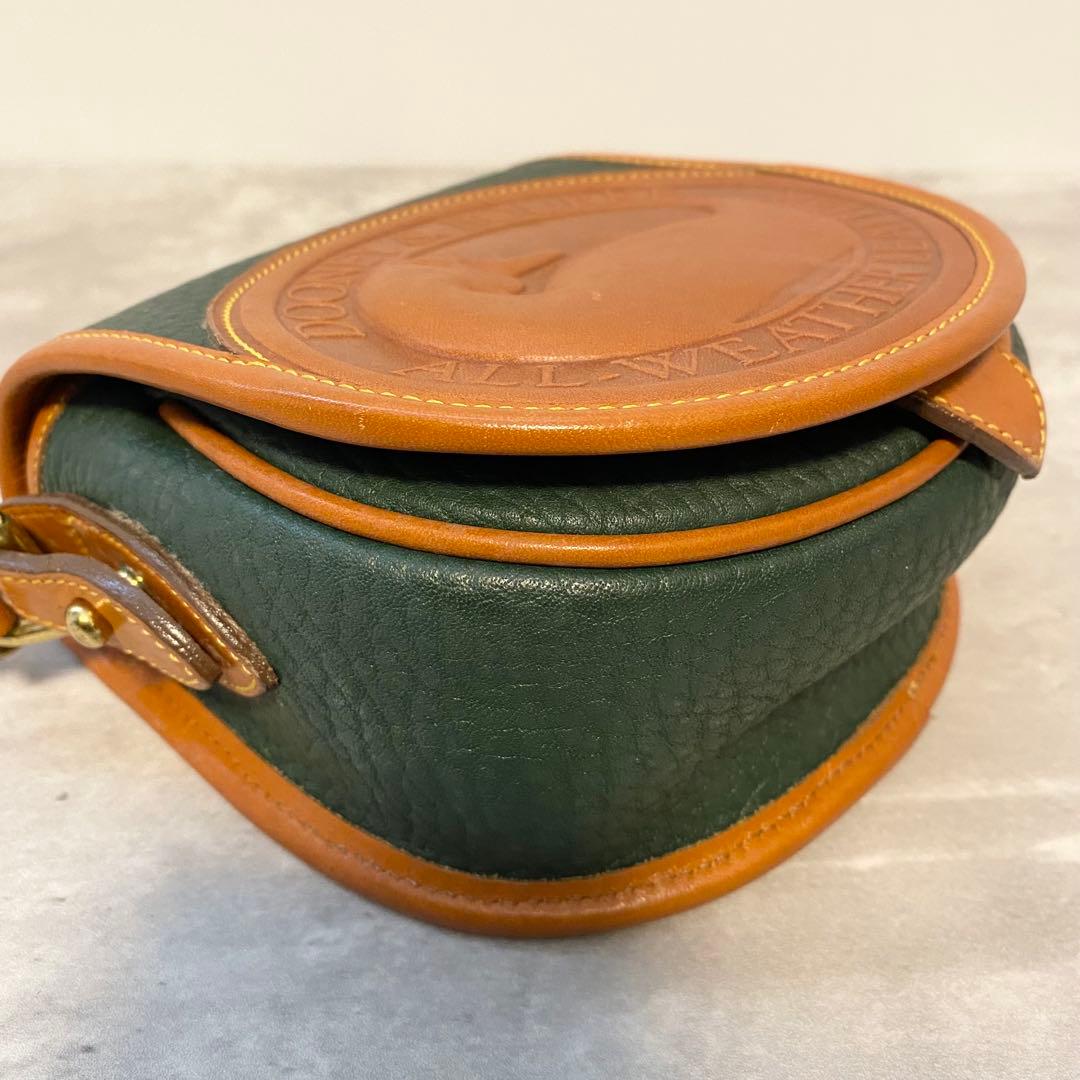 【極美品】ドゥーニー&バーク ショルダーバッグ ポシェット ビッグロゴ レザー