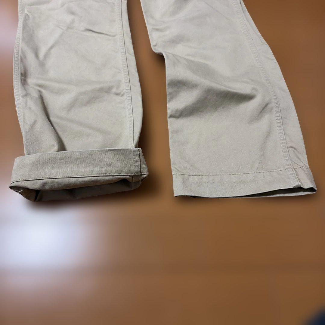 リアルマッコイ　ベージュ スリムフィット チノパン