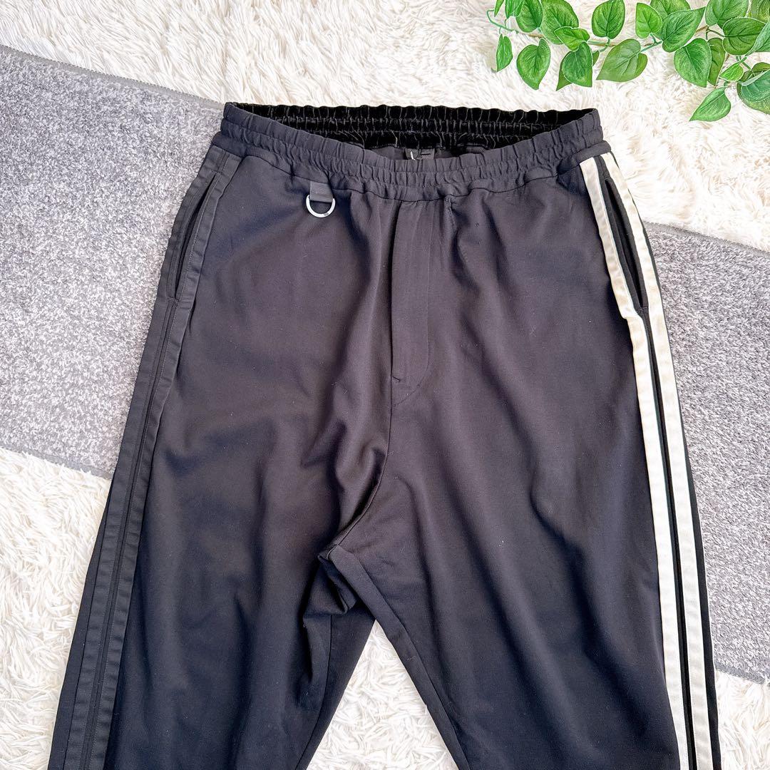 Y-3 ワイスリー ストライプス サルエル トラックパンツ Lサイズ