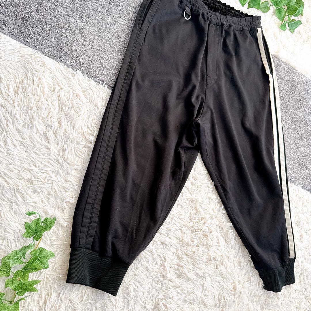 Y-3 ワイスリー ストライプス サルエル トラックパンツ Lサイズ