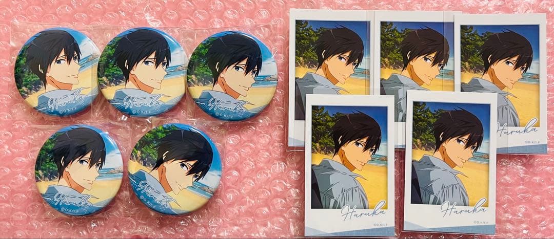 Free! 缶バッジ フォトカード 七瀬遙