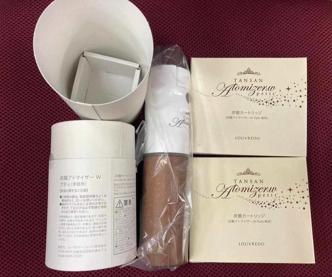 【セットでお得】ルーヴルドー　炭酸アトマイザー Wプティ 炭酸10本セット