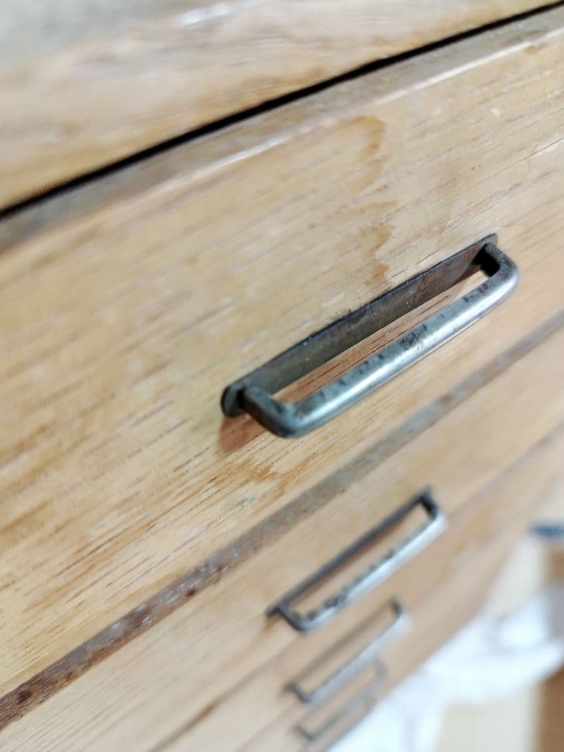 【古道具】古引き出し アンティーク 5段 引き出し 木製 ミニタンス