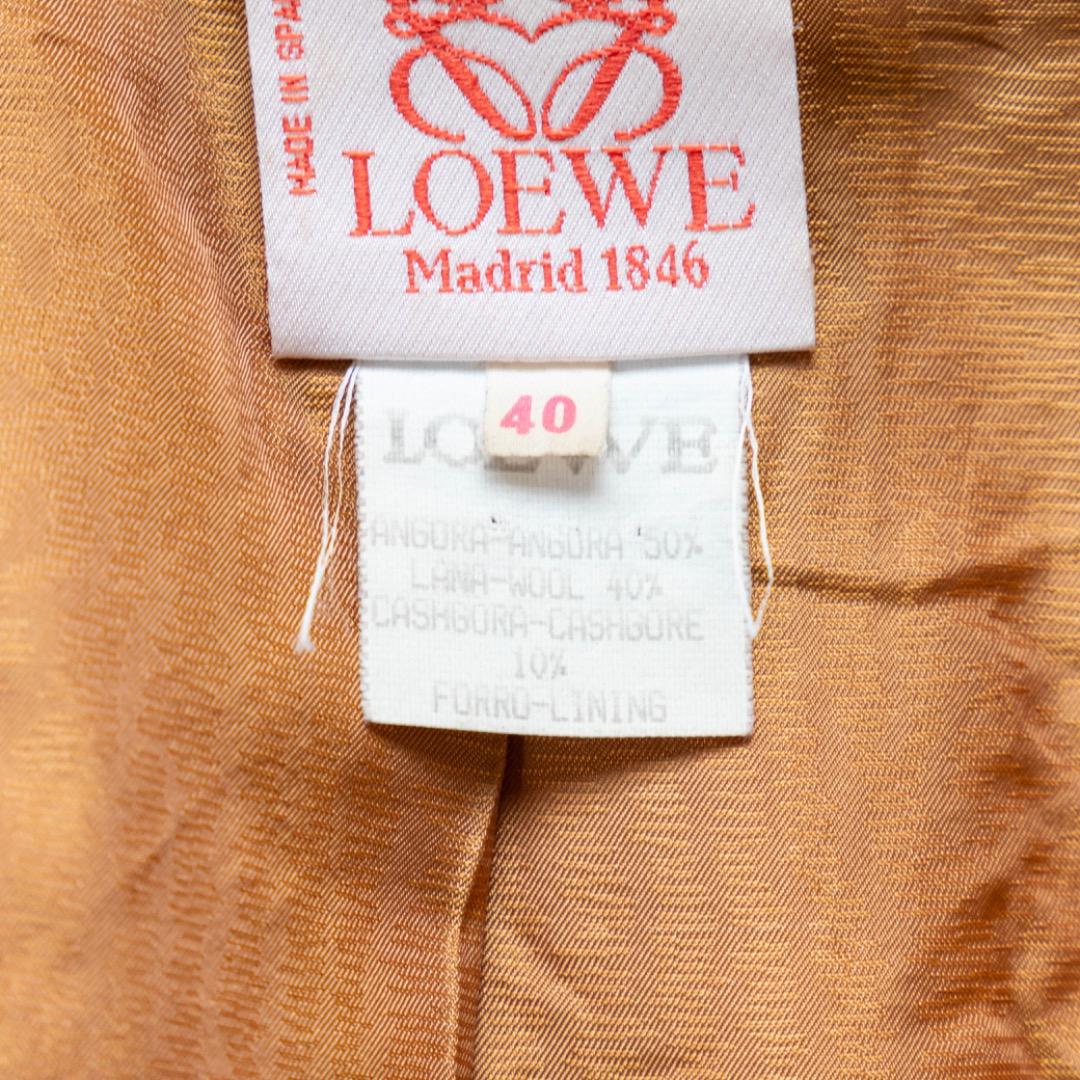 【LOEWE】ロエベ　ベルテッドコート　アンゴラ　カシゴラ　イエロー