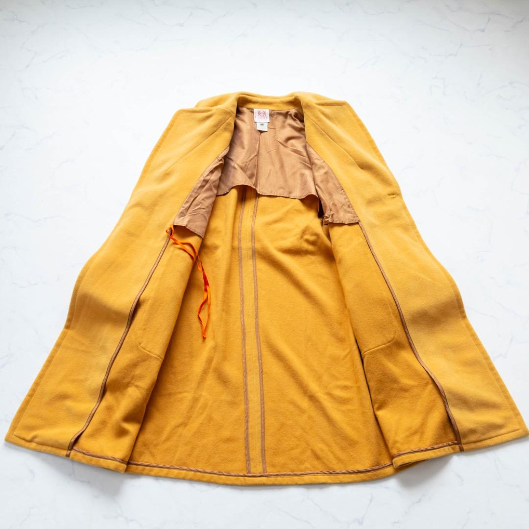 【LOEWE】ロエベ　ベルテッドコート　アンゴラ　カシゴラ　イエロー