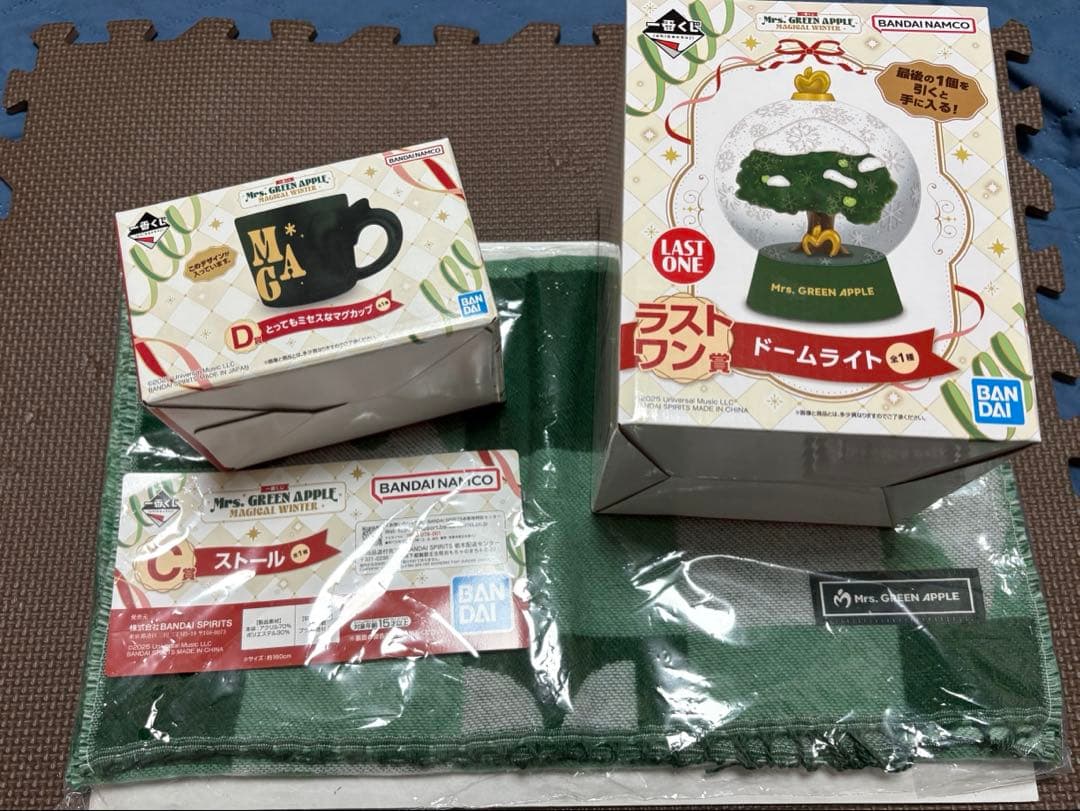 ミセスグリーンアップル 一番くじ ラストワン賞 C賞 ストール D賞 マグカップ