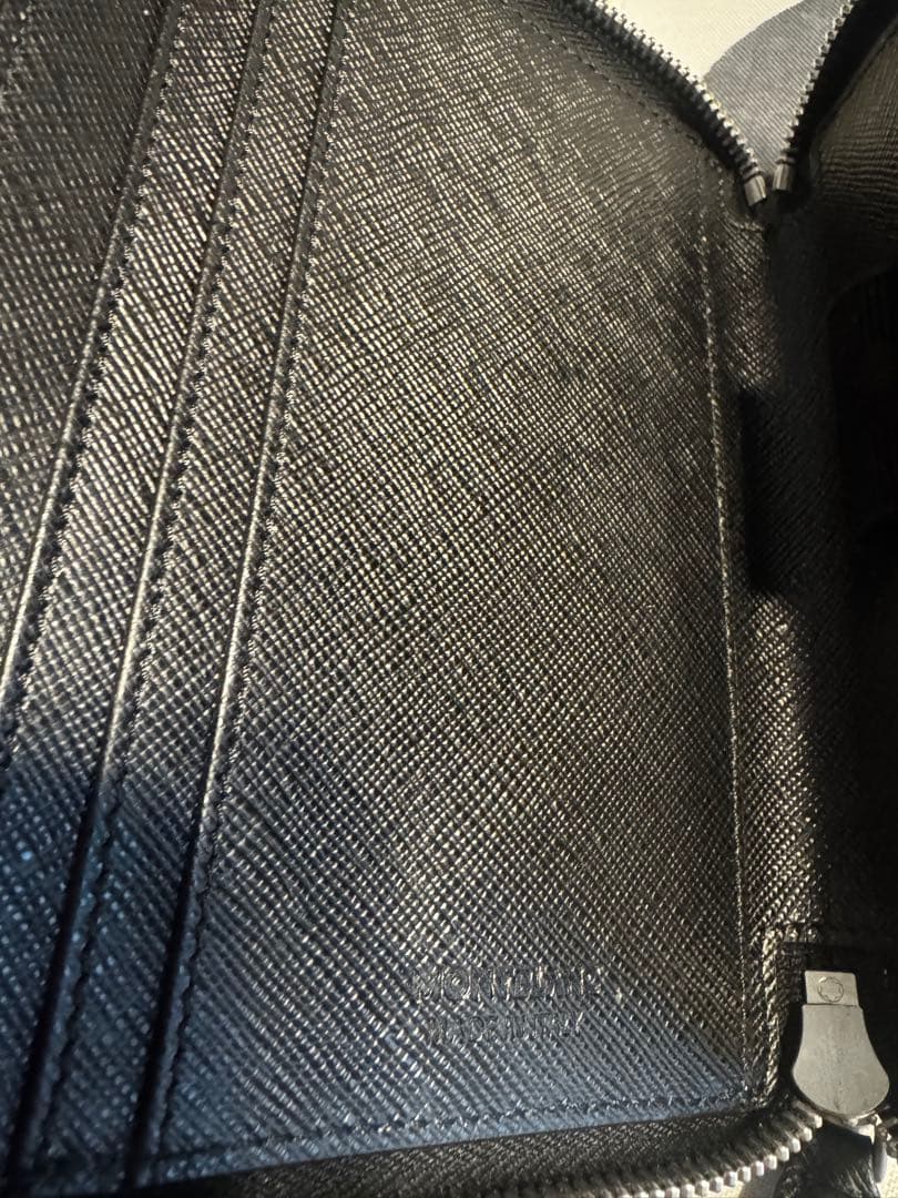 モンブラン　mont blanc ジップ式ペンポーチ サルトリアルレザー 5本用