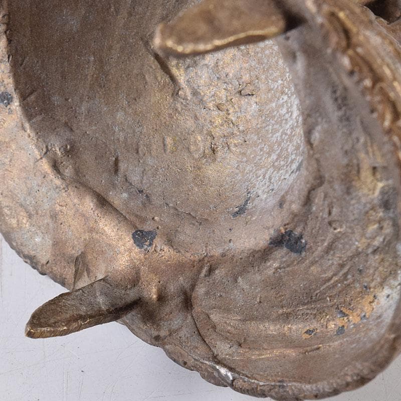 中国　古銅　唐銅　三つ足香炉　C　R8684