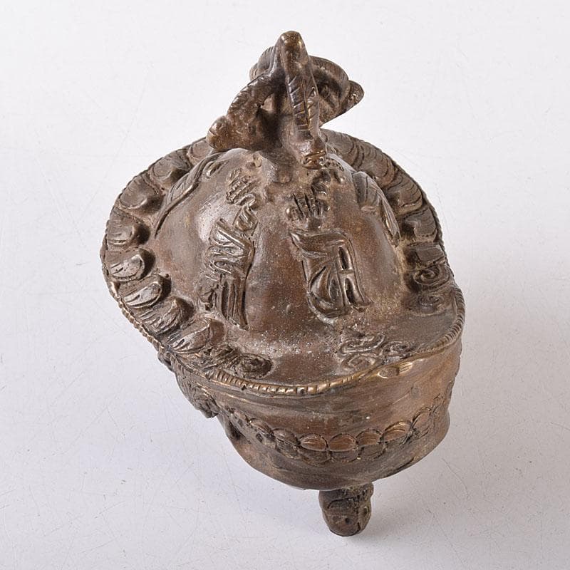 中国　古銅　唐銅　三つ足香炉　C　R8684