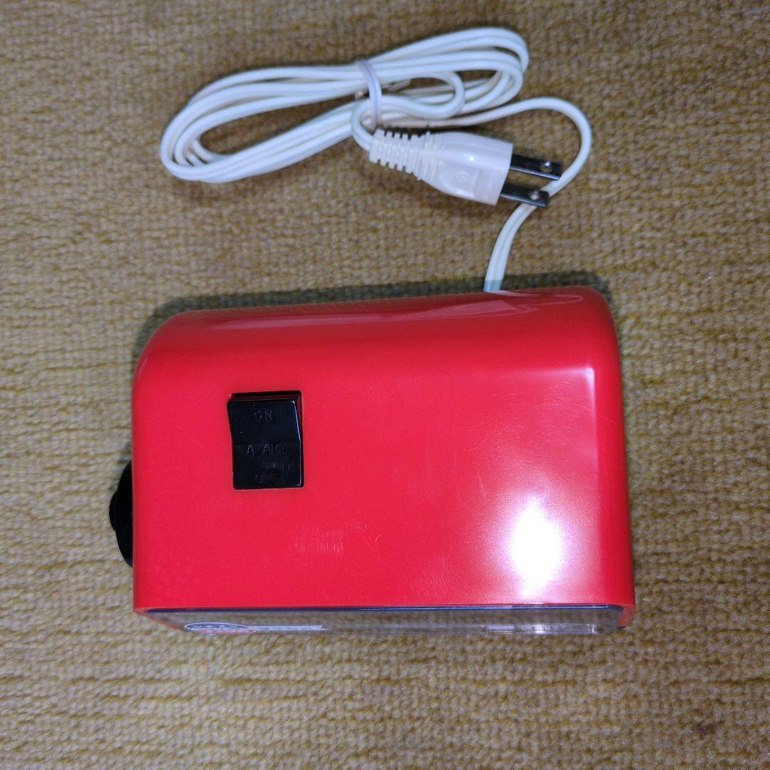 【新品、未使用】CITIZEN 赤 デジタル置時計 リズム時計工業 パタパタ表示