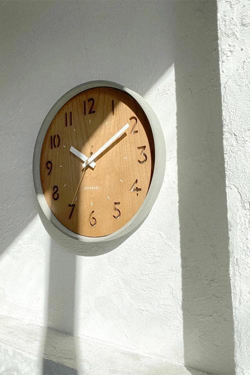 【新品】 インターフォルム コンクレト 掛け時計 CL-4062