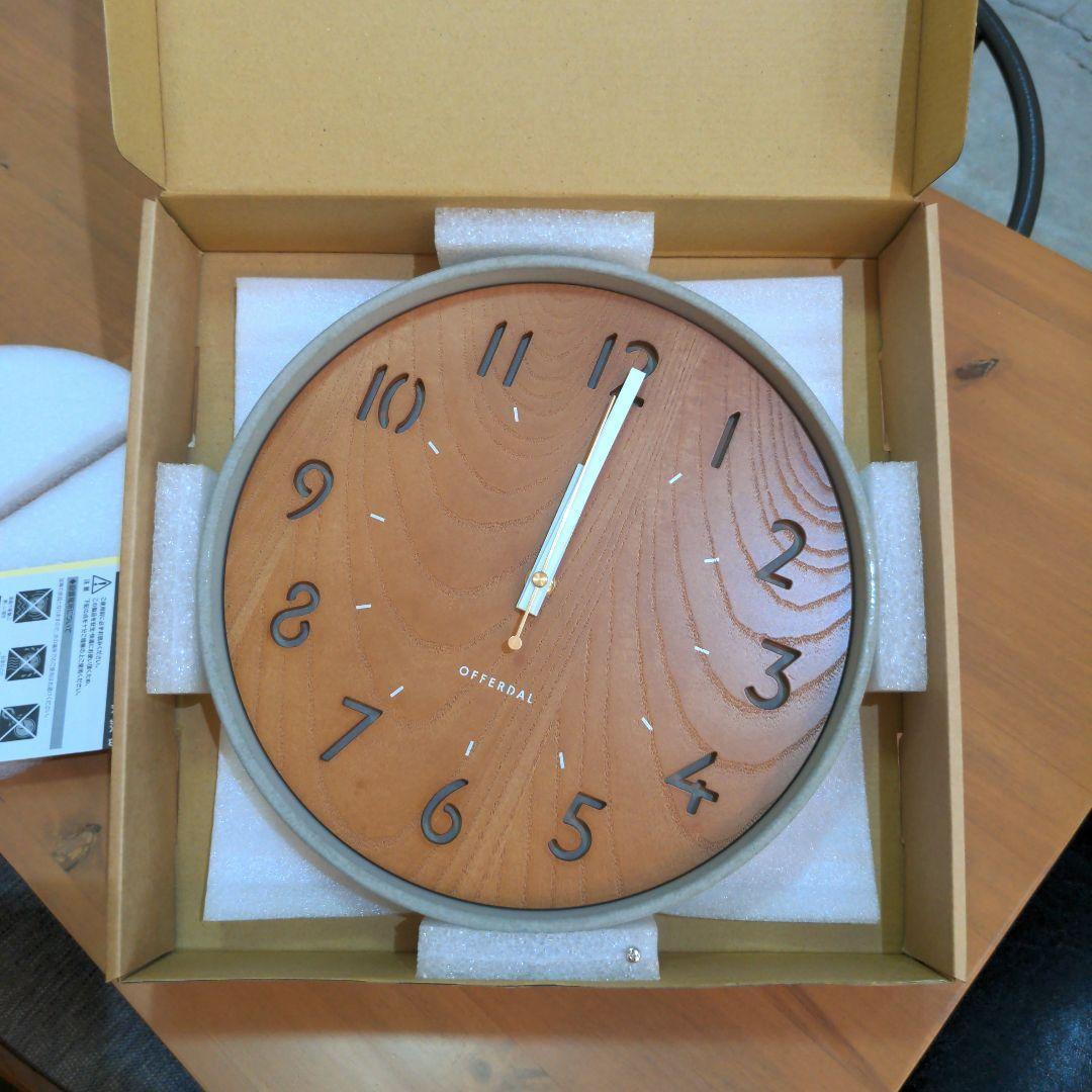 【新品】 インターフォルム コンクレト 掛け時計 CL-4062