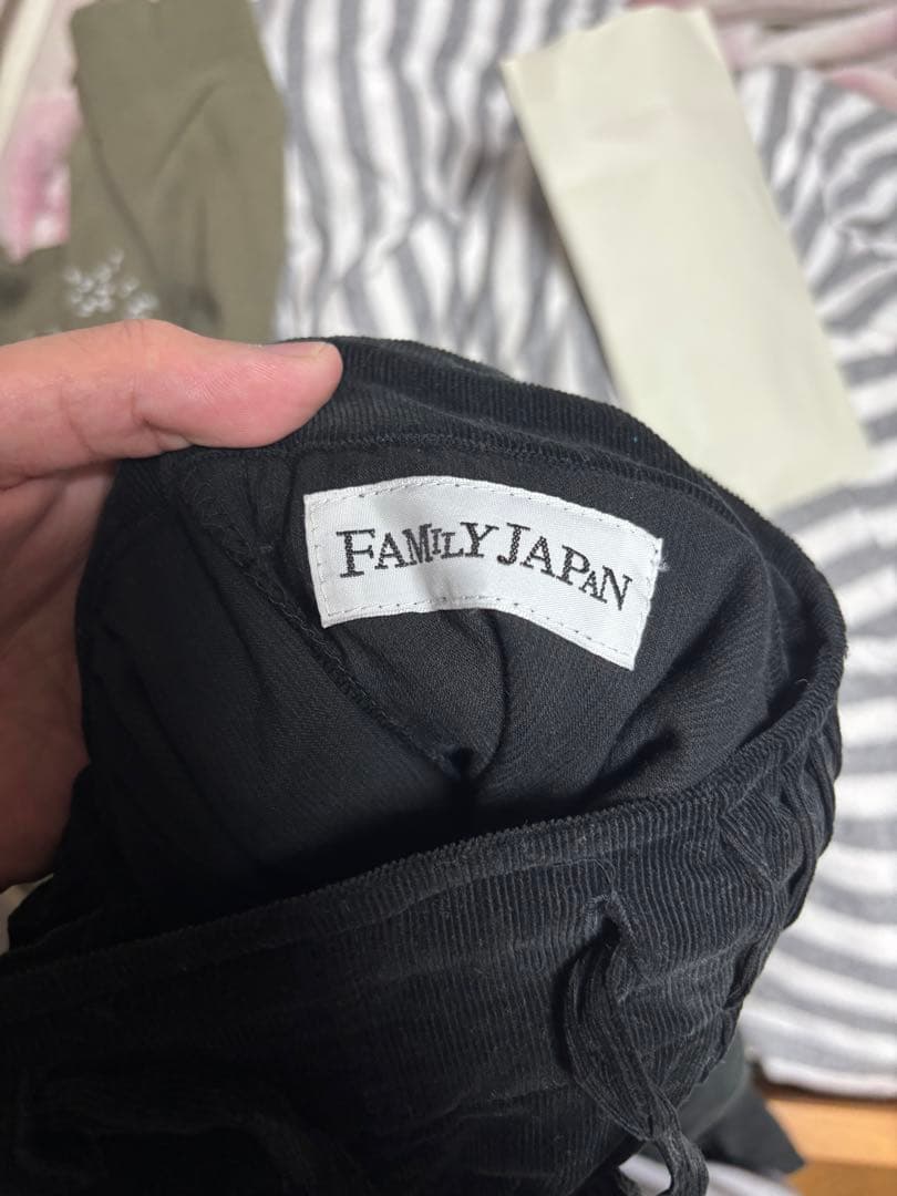 FAMILY JAPAN ブラック サルエルパンツ