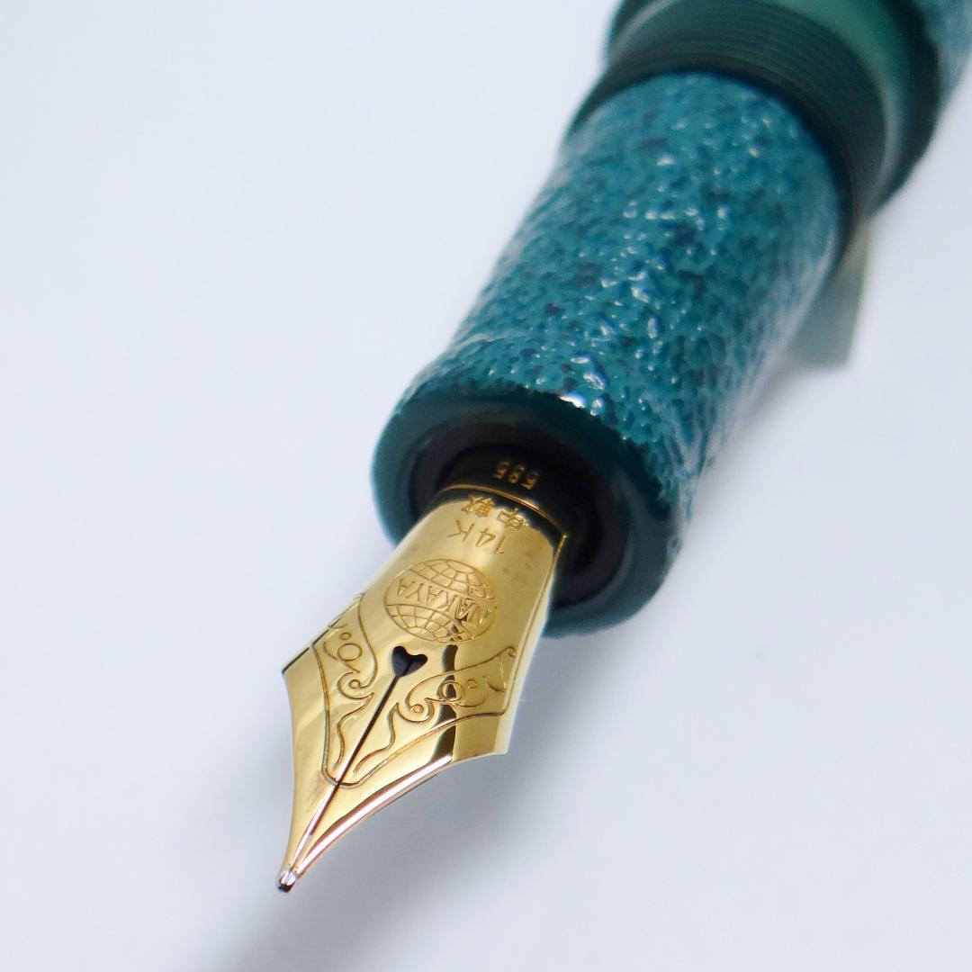 【試筆のみ・極美品】中屋万年筆 背鰭 NAKAYA Midori Ishime