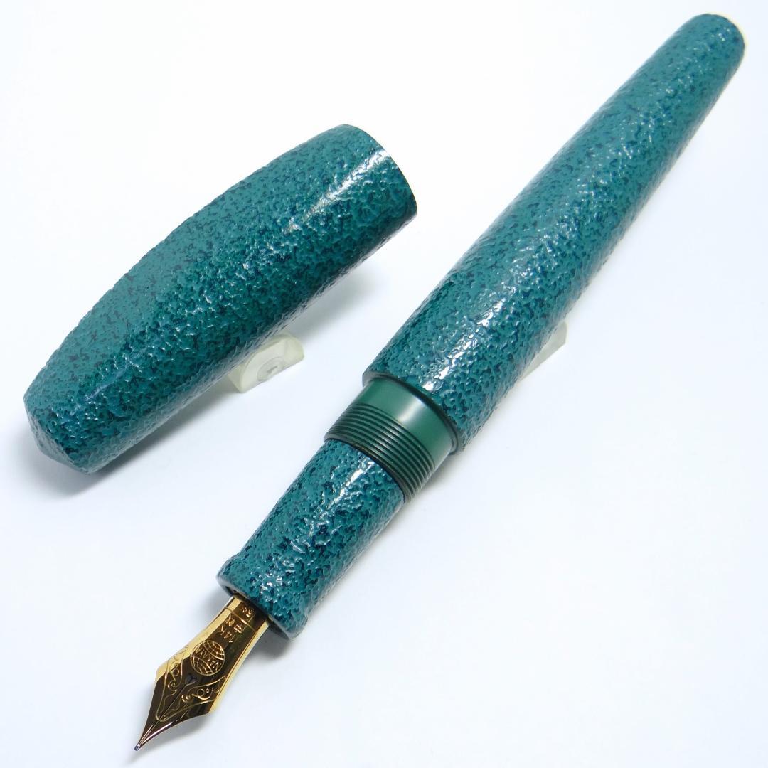 【試筆のみ・極美品】中屋万年筆 背鰭 NAKAYA Midori Ishime