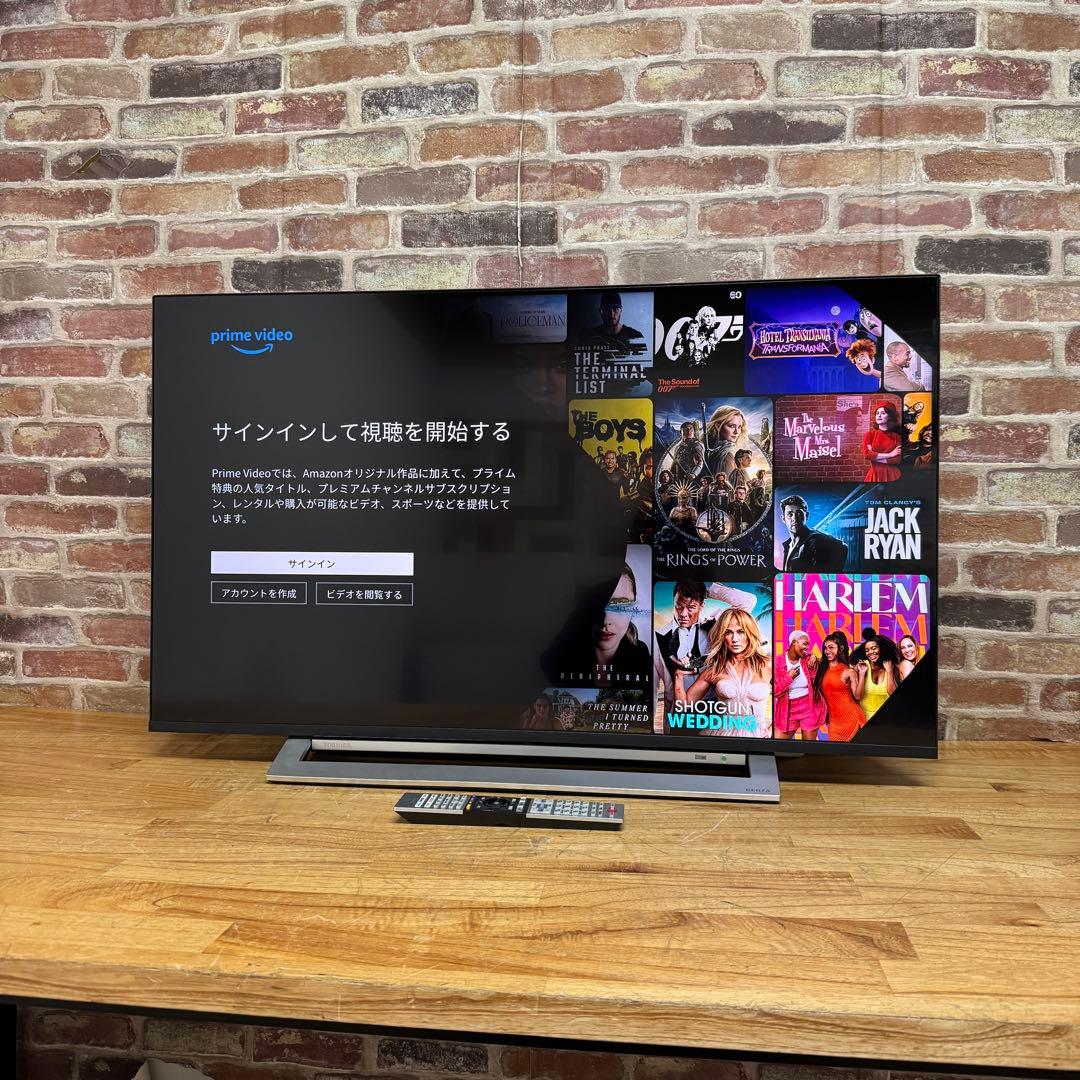 東芝 50V型 4Kチューナー内蔵 液晶テレビ レグザ 50M530X W録画○