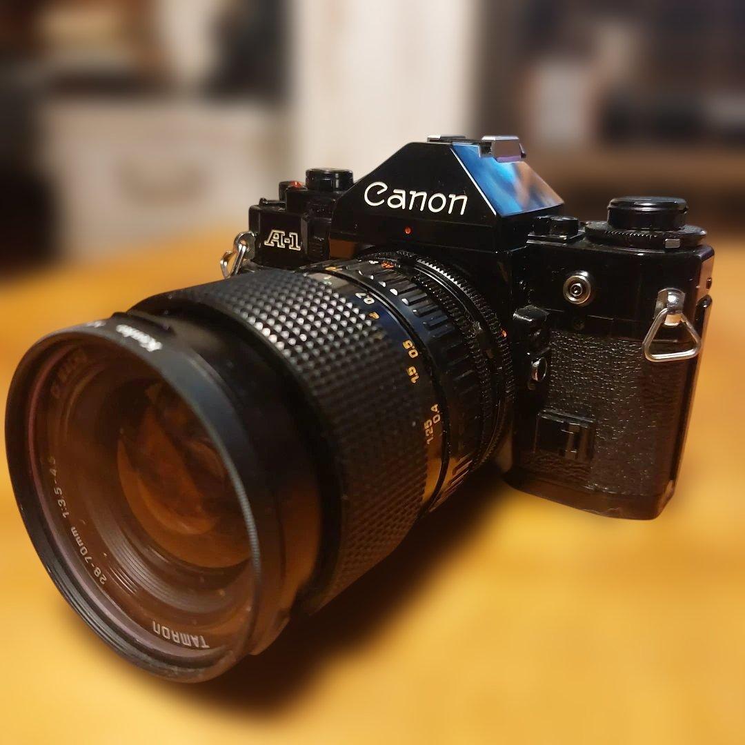 Canon A-1 フィルムカメラ Tamronレンズ付き