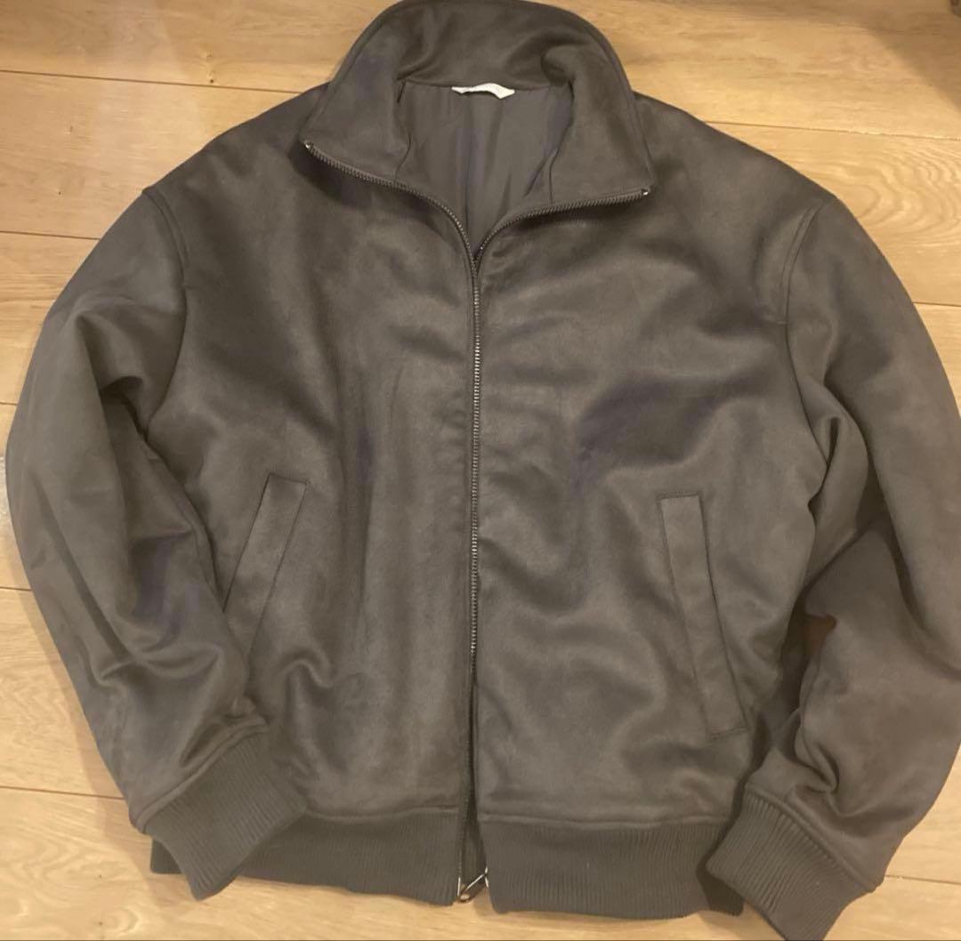 ZARA フェイクスエード　キルティングジャケット