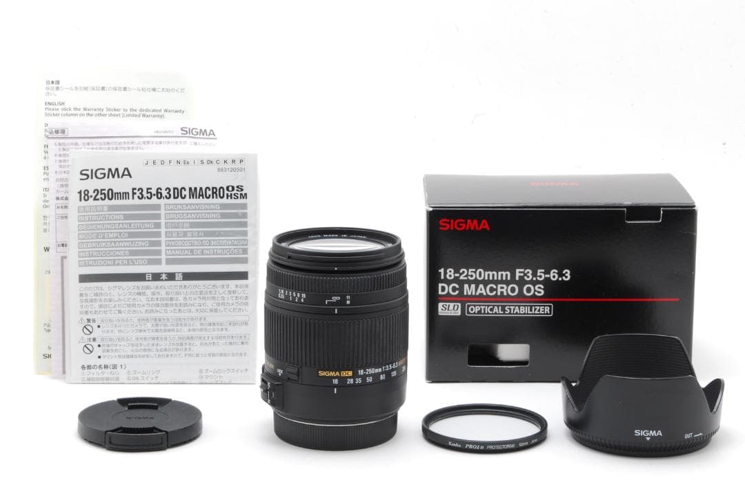 【美品】シグマ Sigma 18-250mm F3.5-6.3 OS キャノン
