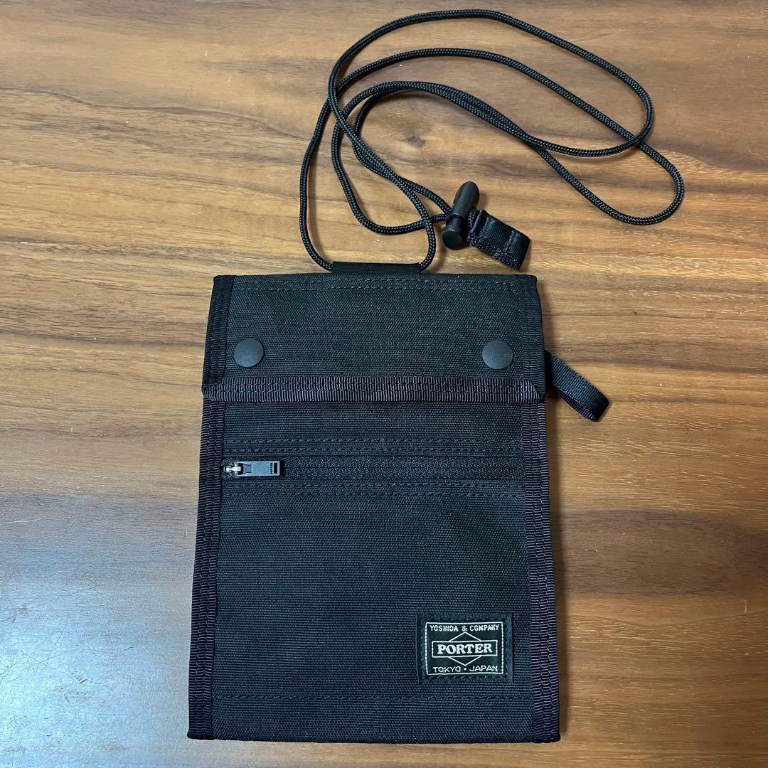 【美品】ポーター ハイブリッドトラベルケース パスポートケース ミニショルダー