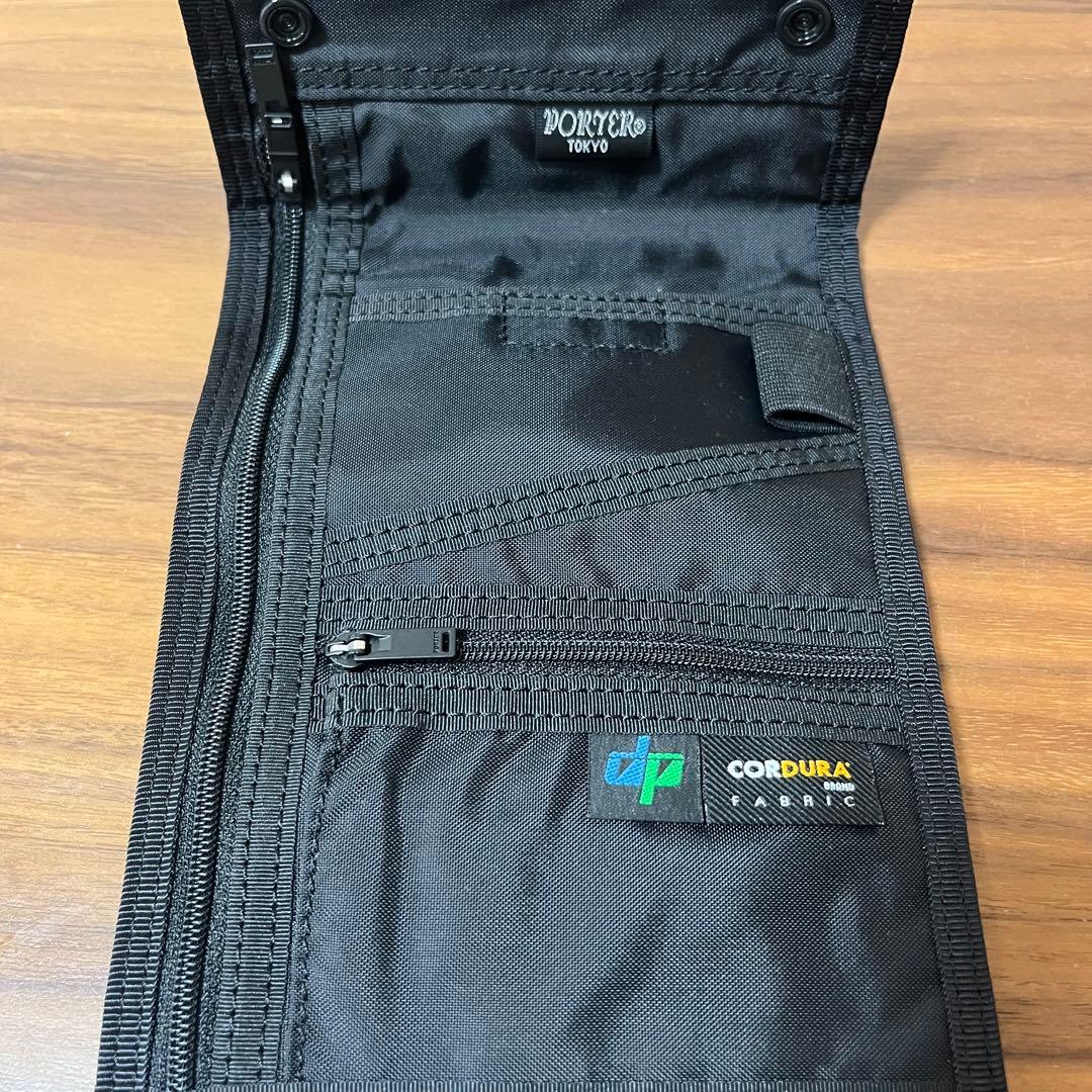 【美品】ポーター ハイブリッドトラベルケース パスポートケース ミニショルダー