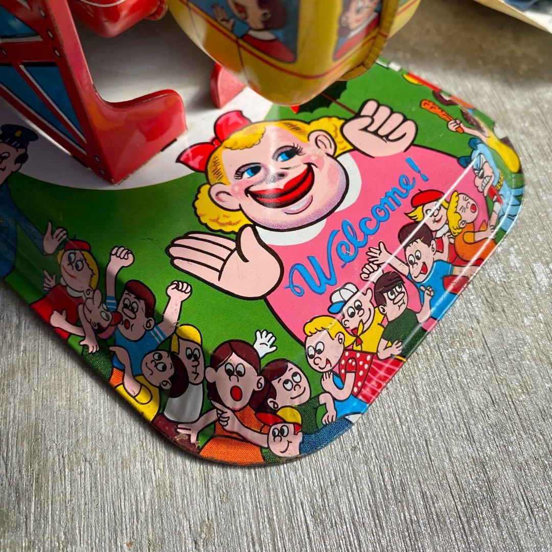 ゆめぷう＊希少 レア ブリキ 観覧車 アンティーク インテリア 昭和レトロ