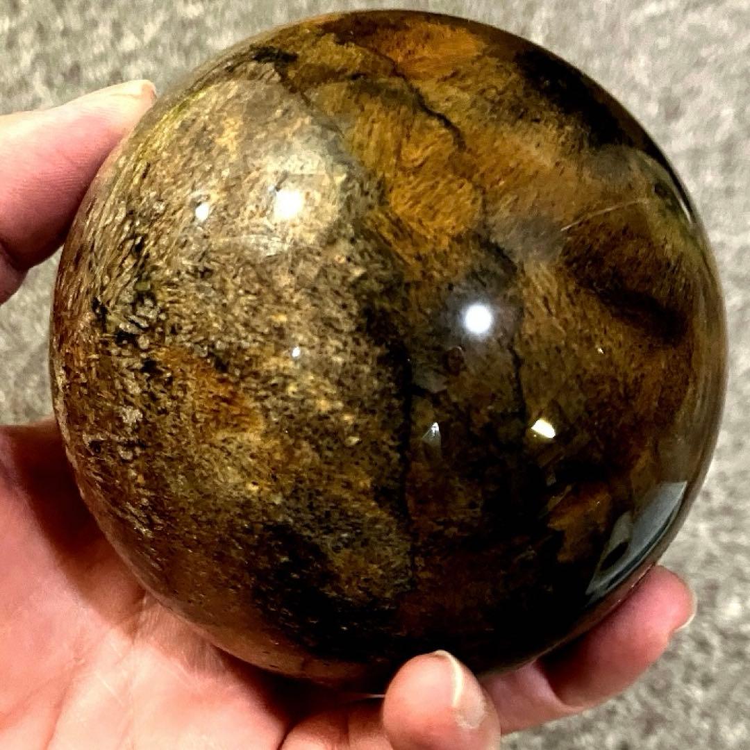 超特大　83mm ゴールドルチルクォーツ　金針水晶　パワーストーン