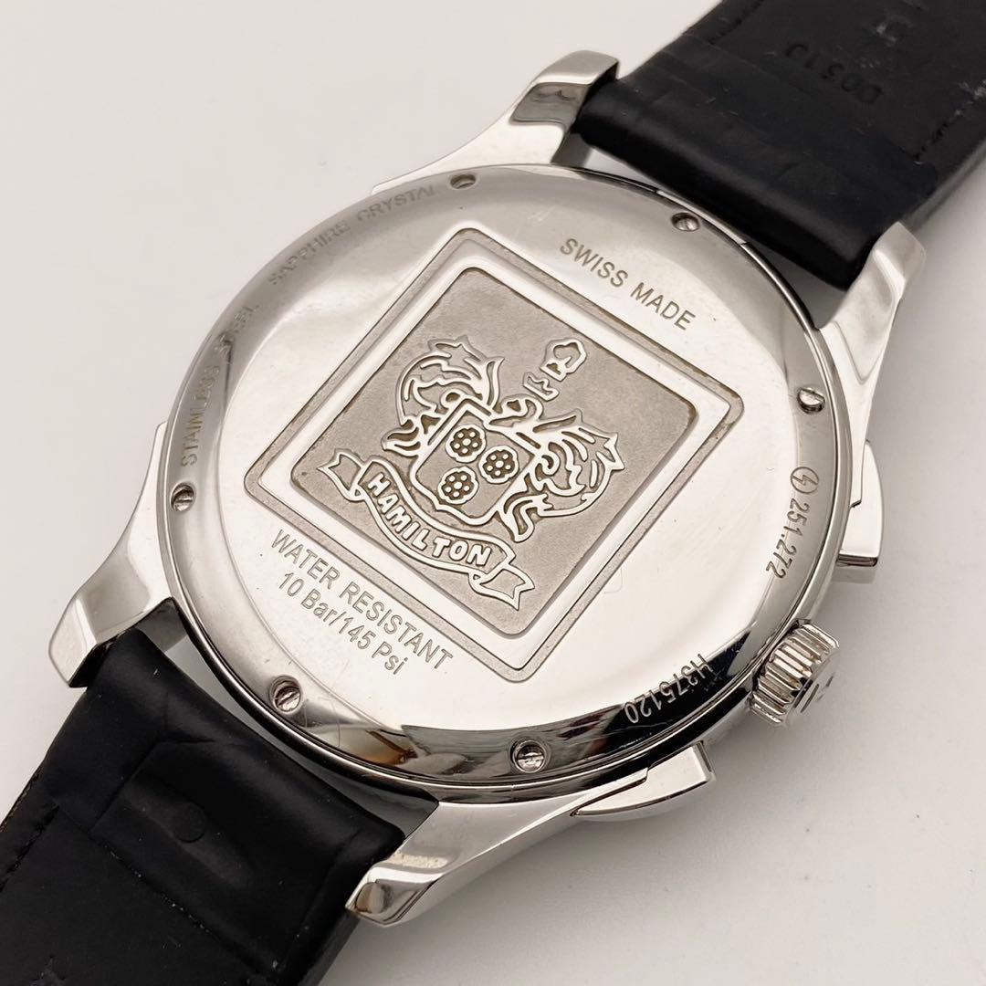 【稼働】Hamilton ジャズマスター クロノグラフ 腕時計 シービュー 美品