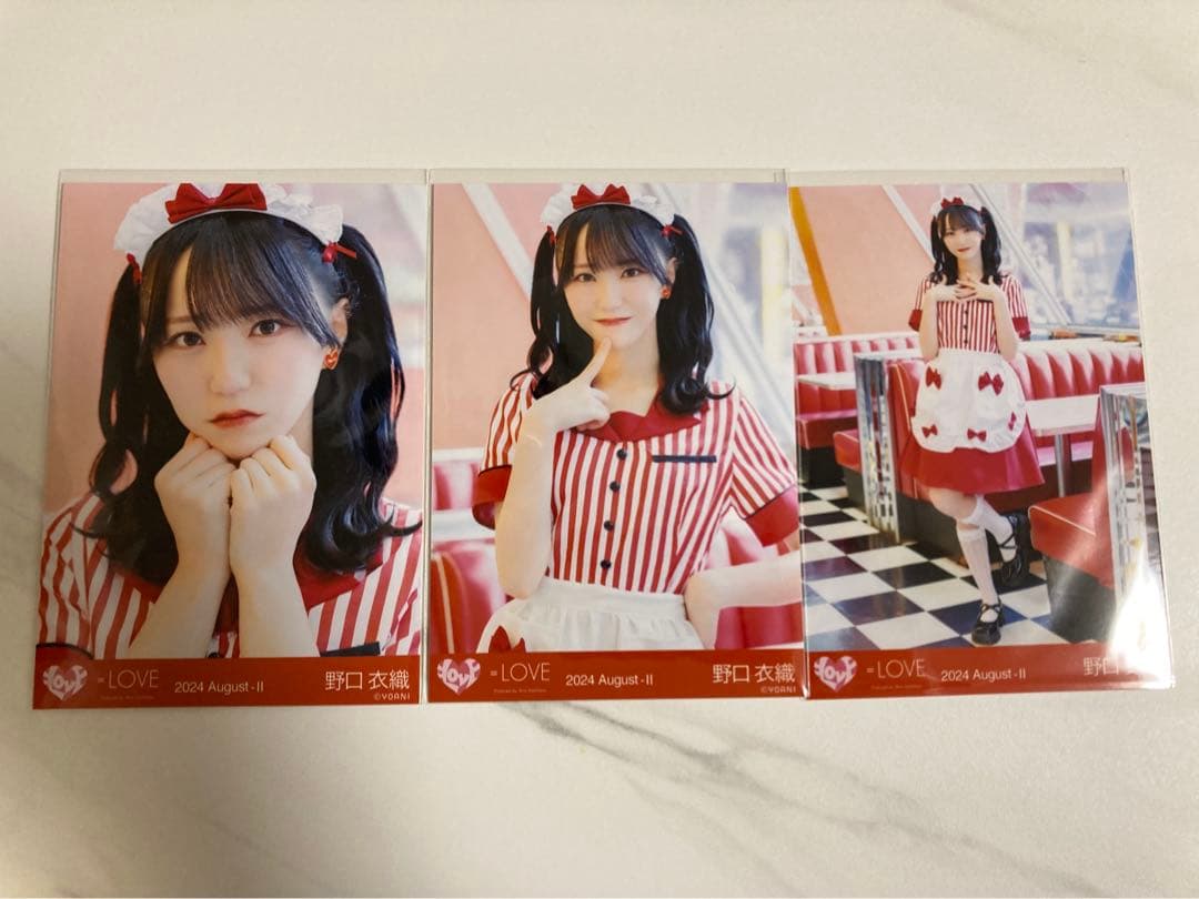 イコラブ 野口衣織 生写真 仲直りシュークリーム コンプ