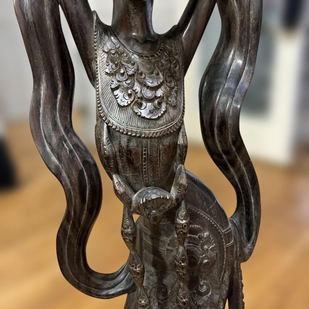 アジアンスタイル 木製彫刻 約113cm