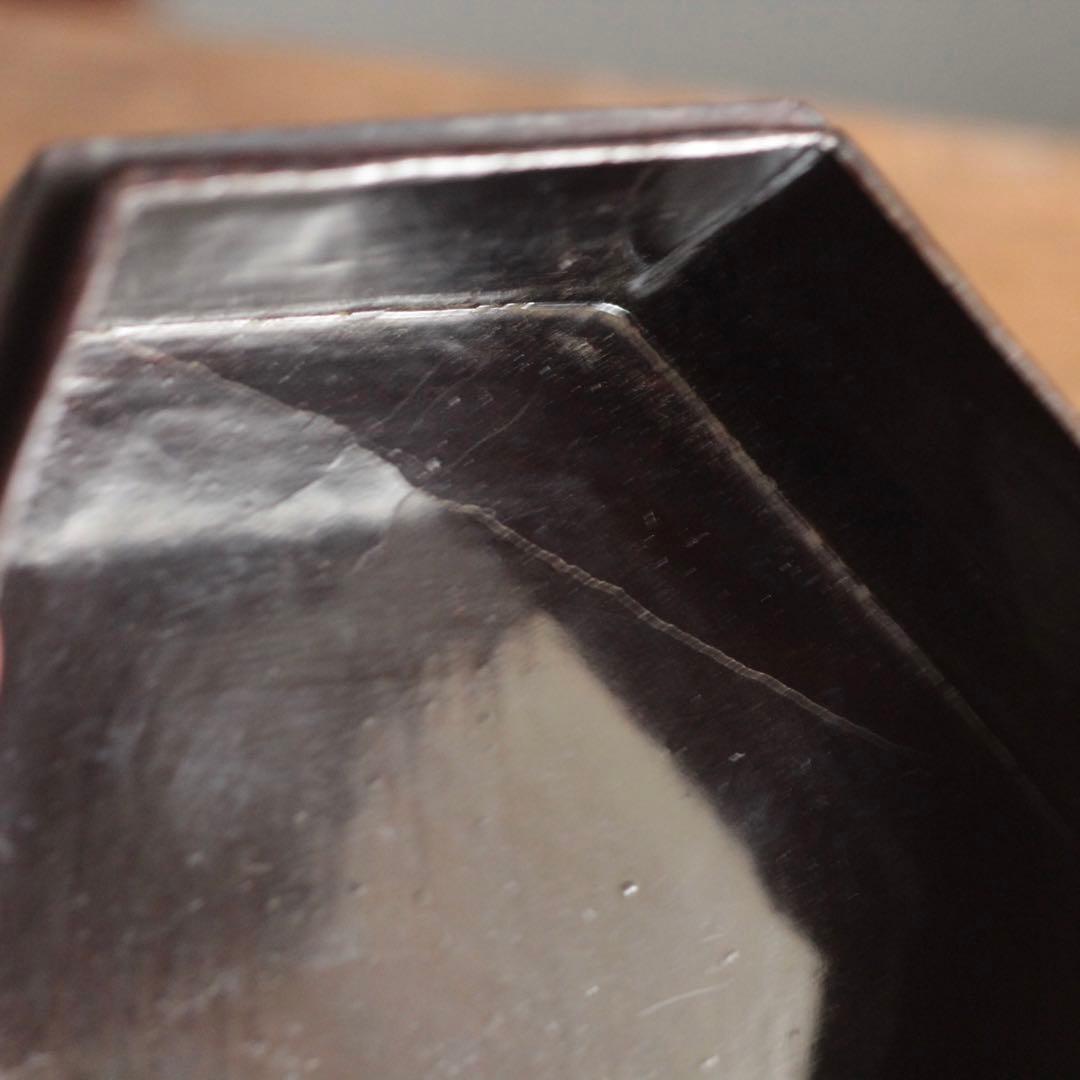 李朝 螺鈿 六角 蓋物 朝鮮美術 古美術 古道具 アンティーク