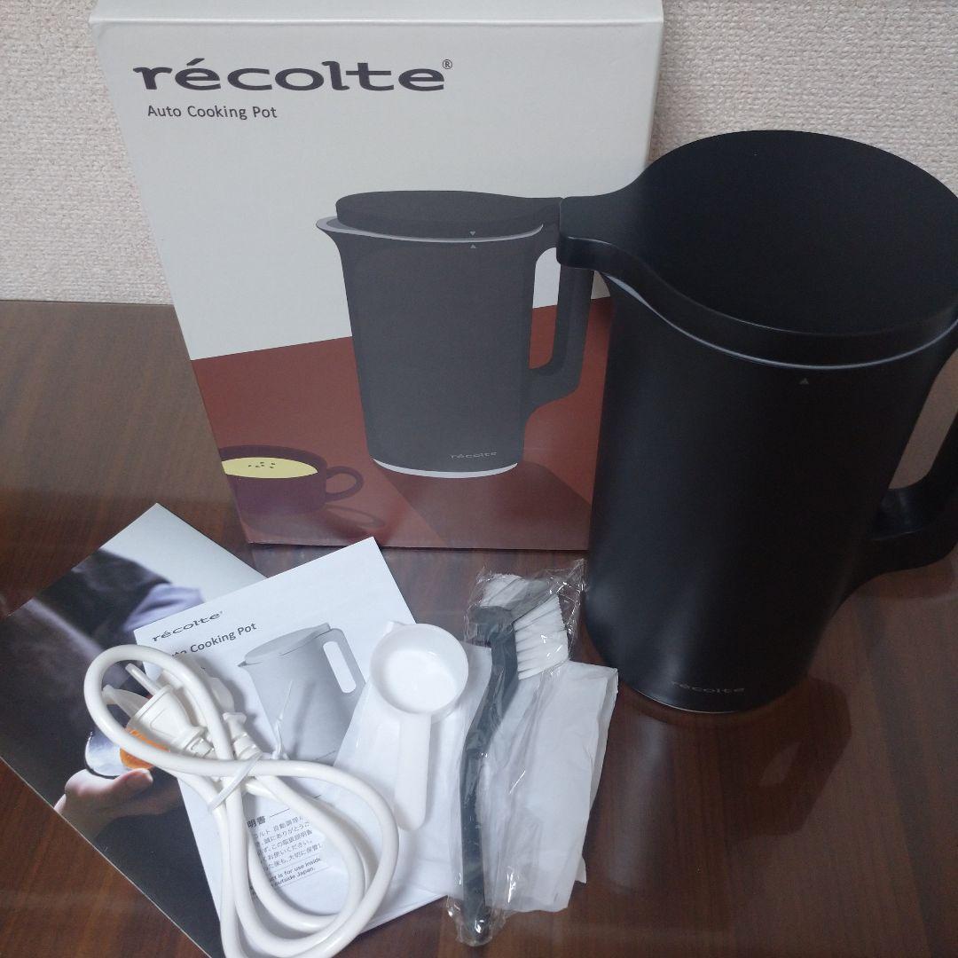 recolte レコルト Auto Cooking Pot 自動調理ポット BK