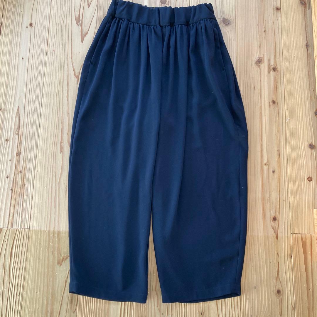 NO CONTROL AIR ネイビー ワイドパンツ ドレープパンツ　XS
