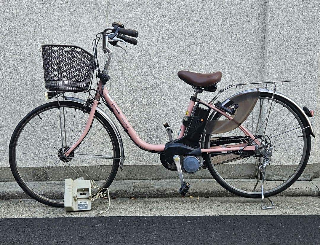 パナソニック♪電動アシスト自転車♪ViVi♪ピンク♪3段変速♪8.9Ah