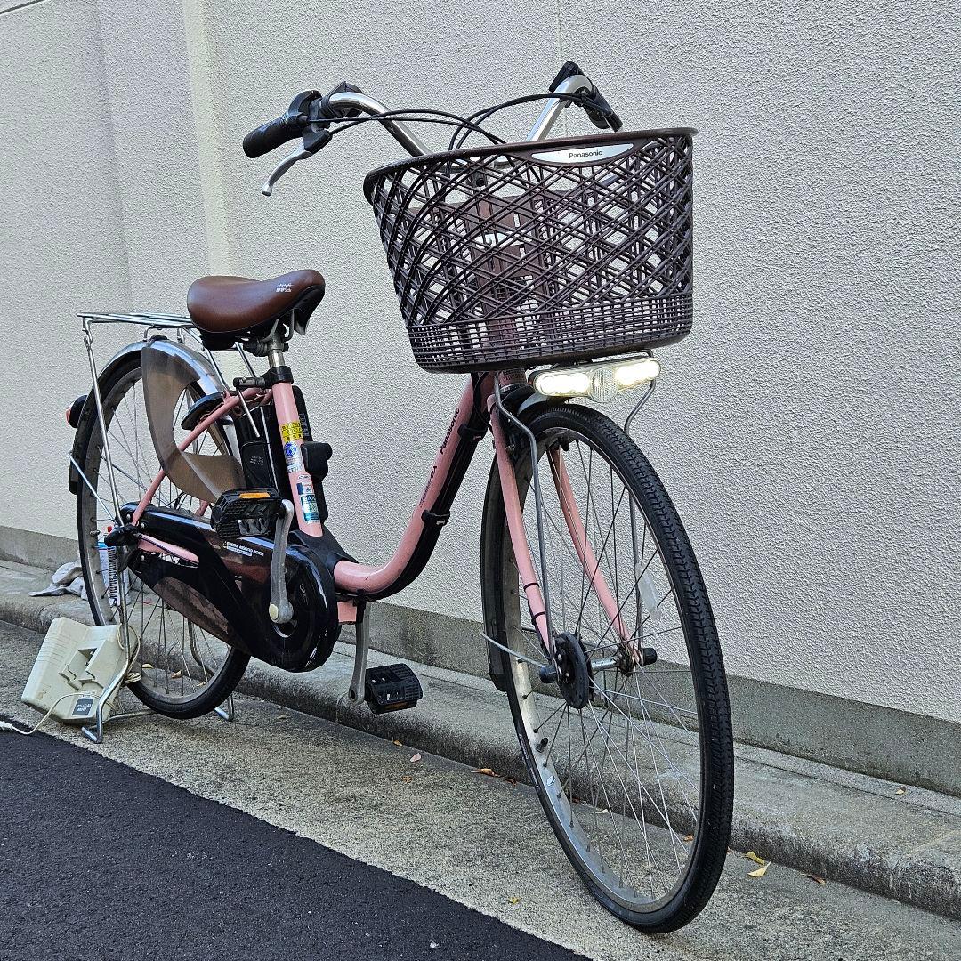 パナソニック♪電動アシスト自転車♪ViVi♪ピンク♪3段変速♪8.9Ah