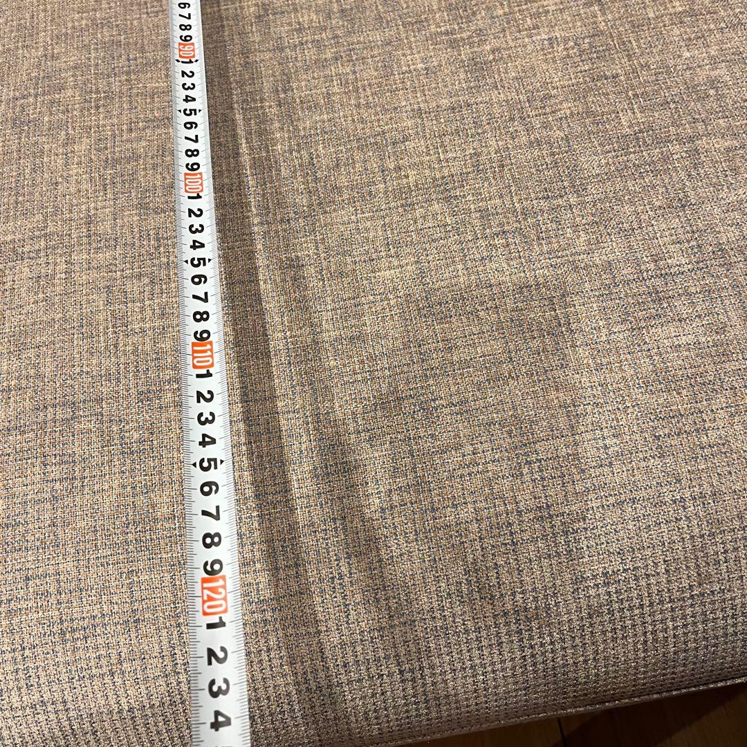 LIVING HOUSE ベージュグレーL字型ソファ （付け替足8本付）