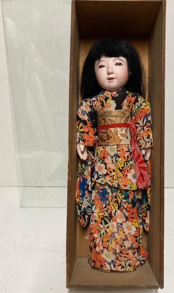 市松人形 大正 女の子 64cm 日本人形 抱き人形