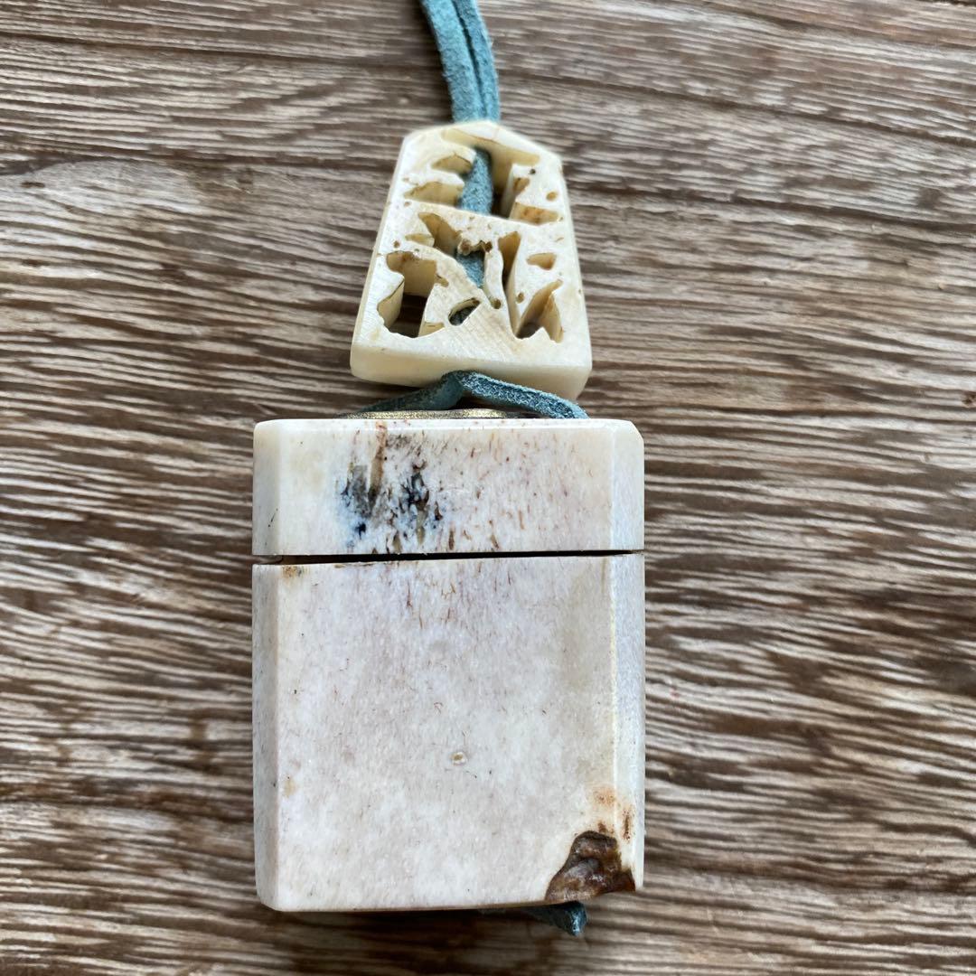 【一点物】鹿角×印籠　伝統技術の手作り工芸品