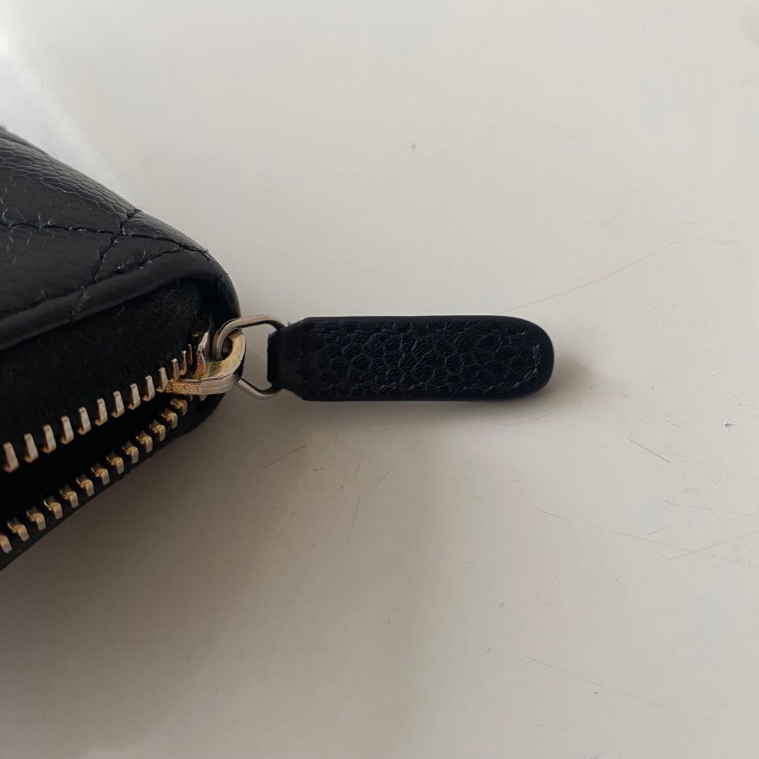 【美品】CHANEL クラシック ジップ パース ブラック