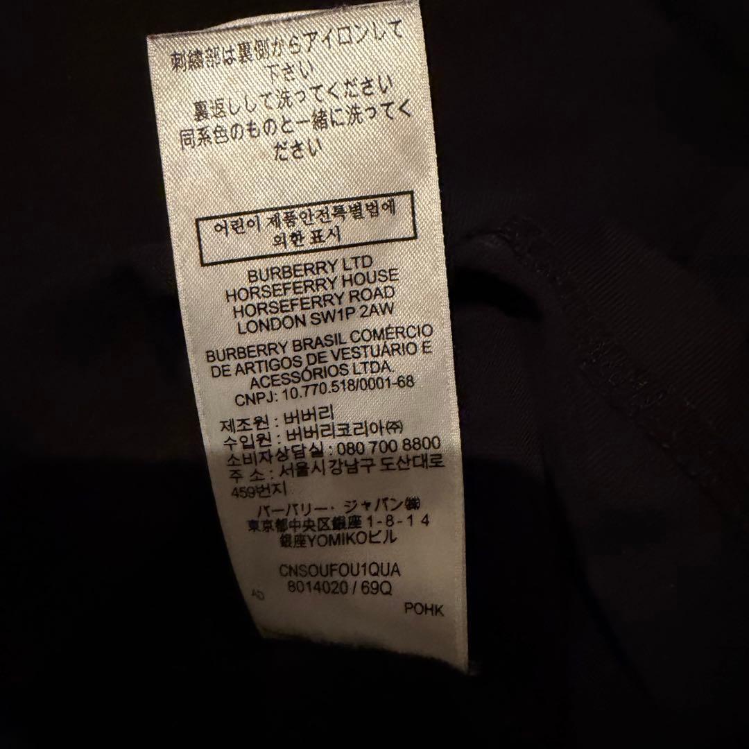 BURBERRY ブラック Tシャツ 身幅60